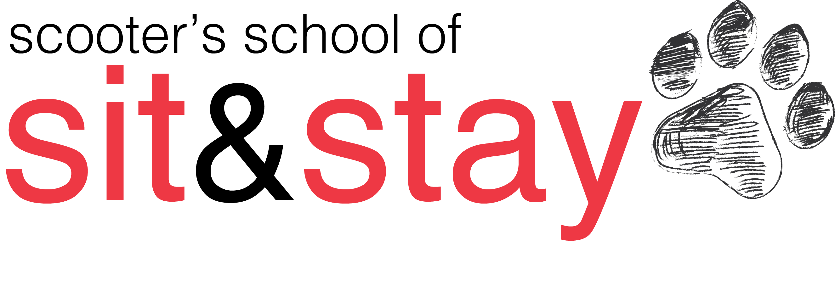 Scooter's School of Sit and Stay Logo